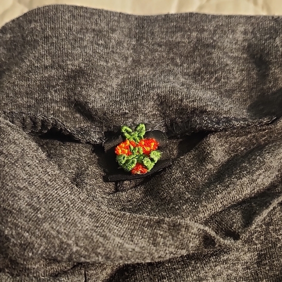 Poof! Charcoal Gray Kids Leggings - Picture 3 of 8